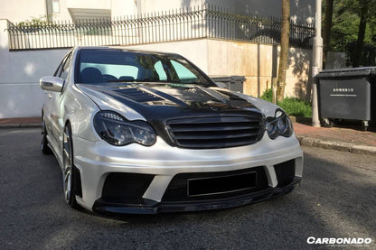 2001-2007 Mercedes Benz W203 C Class AMG3 Style Front Bumper - Carbonado Aero