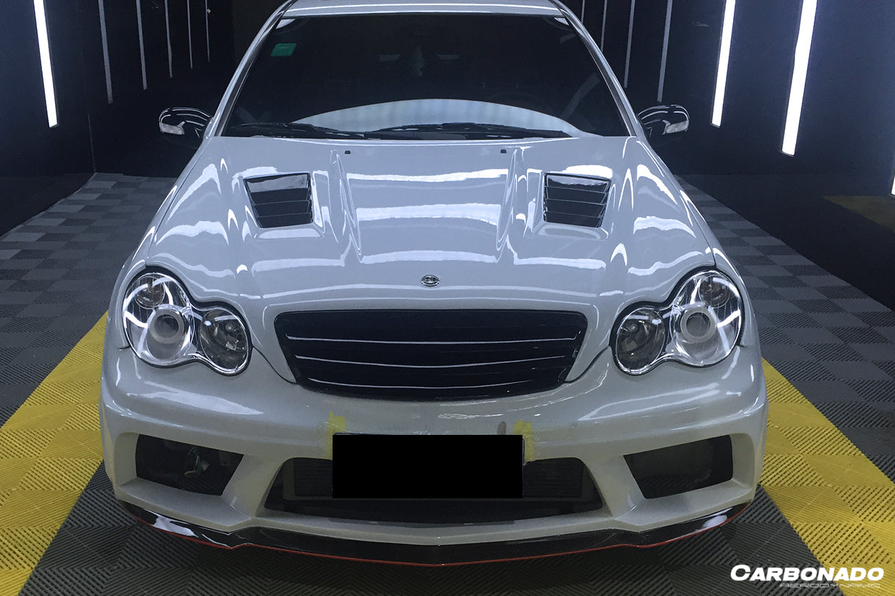 2001-2007 Mercedes Benz W203 C Class WI Style Hood - Carbonado Aero