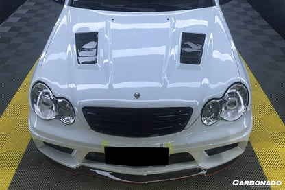 2001-2007 Mercedes Benz W203 C Class WI Style Hood - Carbonado Aero