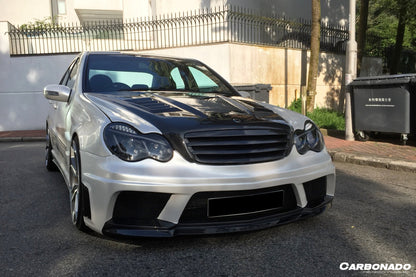 2001-2007 Mercedes Benz W203 C Class WI Style Hood - Carbonado Aero