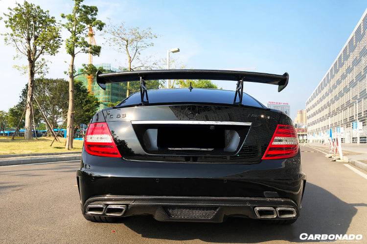 2012-2014 Mercedes Benz W204 C63 AMG C Class Coupe BK Style Trunk Spoiler - Carbonado Aero