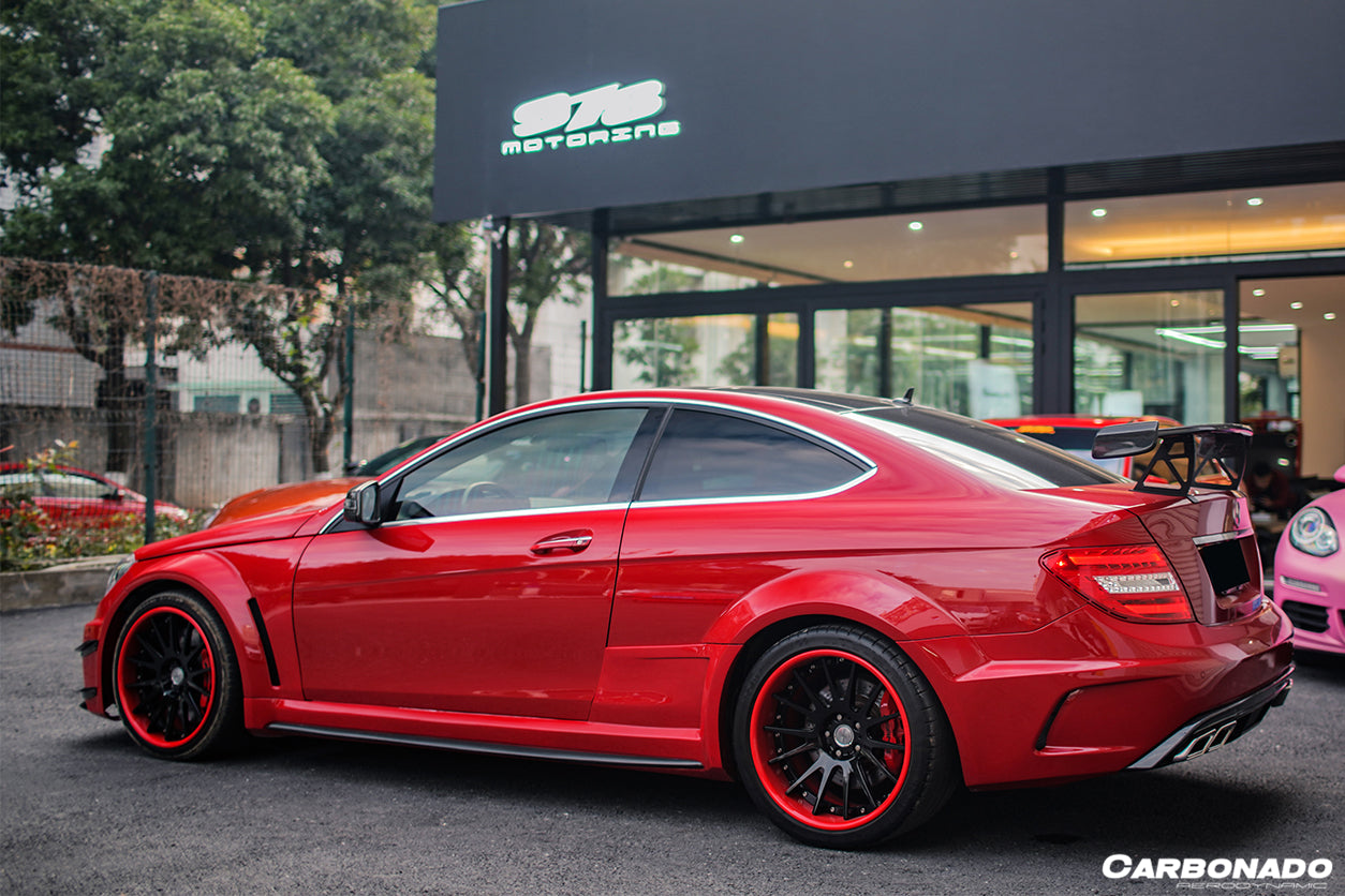 2012-2014 Mercedes Benz W204 C63 AMG C Class Coupe BK Style Trunk Spoiler - Carbonado Aero