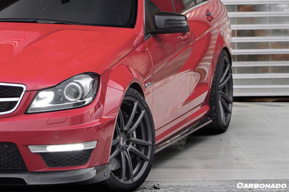 2008-2014 Mercedes Benz W204 C63 AMG RZ Style Carbon Fiber Side Skirts