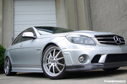 2008-2014 Mercedes Benz W204 C63 AMG RZ Style Carbon Fiber Side Skirts