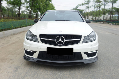 2012-2014 Mercedes Benz W204 C63 AMG RZ Style Carbon Fiber Front Lip