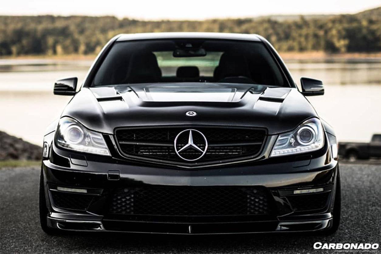 2012-2014 Mercedes Benz W204 C63 AMG VS Style Carbon Fiber Front Lip - Carbonado Aero
