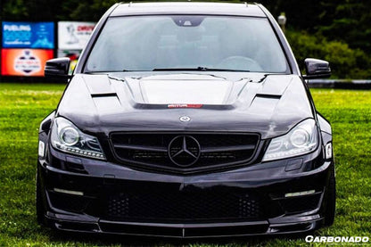 2012-2014 Mercedes Benz W204 C63 AMG VS Style Carbon Fiber Front Lip - Carbonado Aero