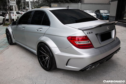 2008-2014 Mercedes Benz W204 C Class C63 AMG Sedan RT Style Carbon Fiber Trunk Spoiler