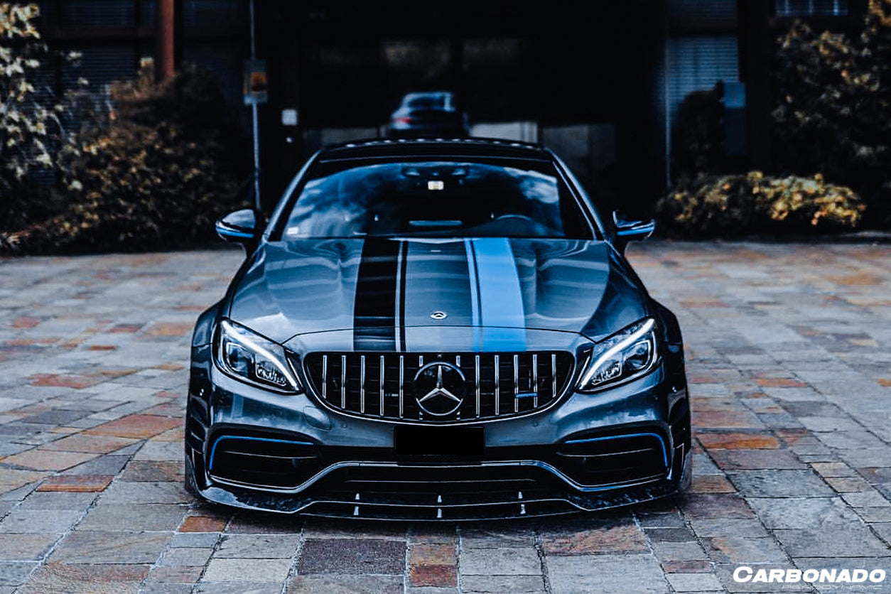 2015-2021 Mercedes Benz W205 C63 & S AMG Coupe BR Style Front Lip