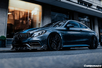 2015-2021 Mercedes Benz W205 C63 & S AMG Coupe BR Style Front Lip
