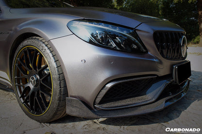 2015-2021 Mercedes Benz W205 C63 & S AMG Coupe BR Style Front Lip