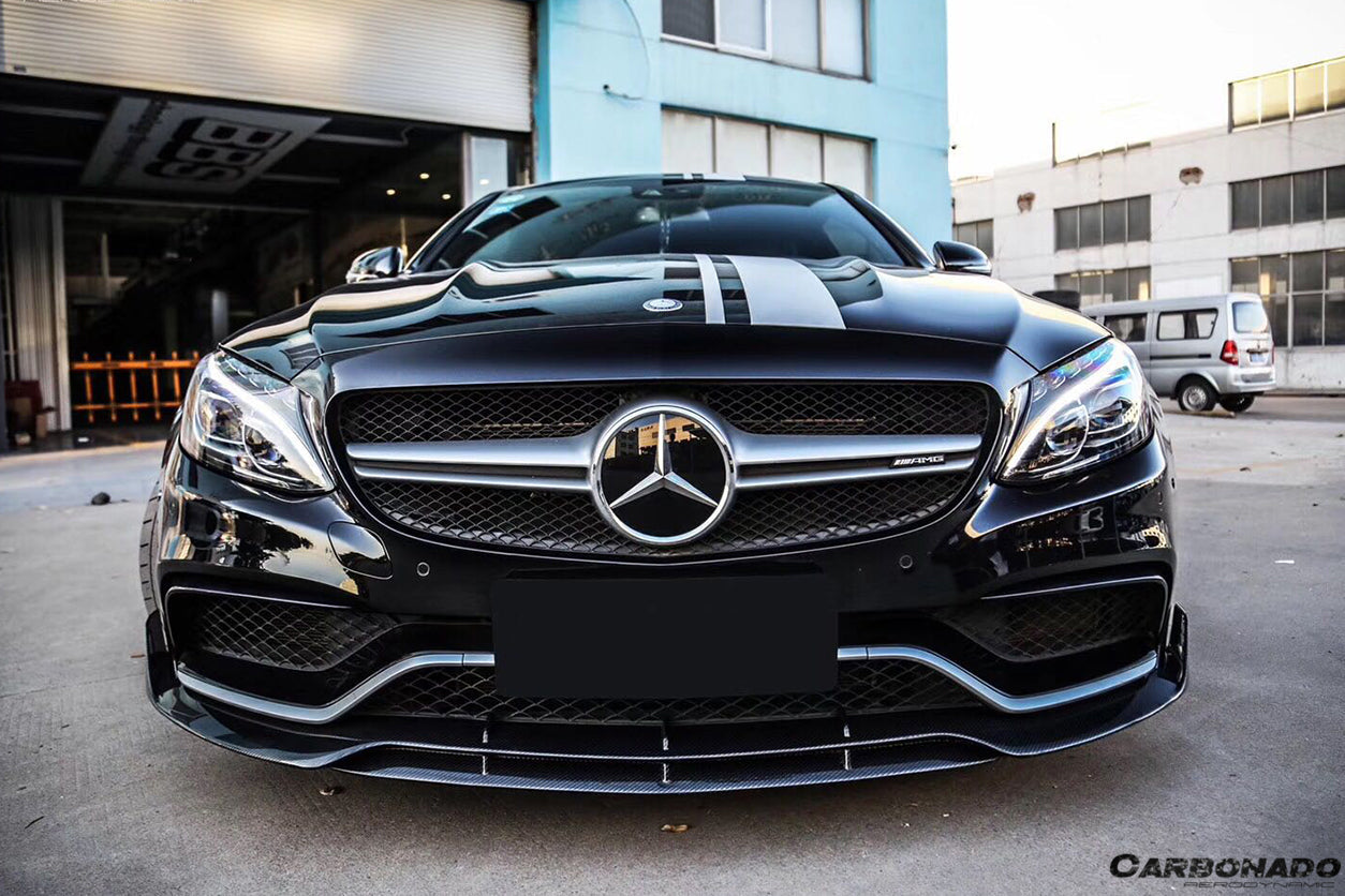 2015-2021 Mercedes Benz W205 C63 & S AMG Coupe BR Style Front Lip
