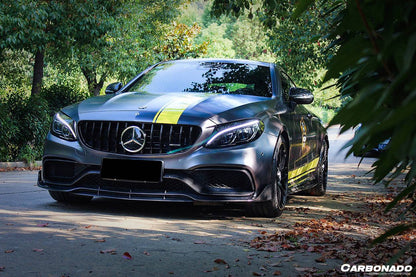 2015-2018 Mercedes Benz W205 C63/S AMG Coupe BR Style Front Lip - Carbonado