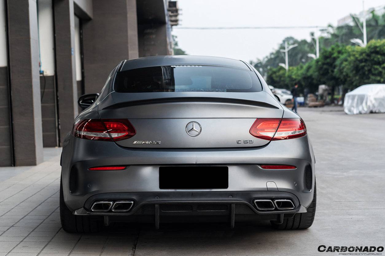 2015-2018 Mercedes Benz W205 C63/S AMG Coupe PS Style Rear Diffuser - Carbonado Aero