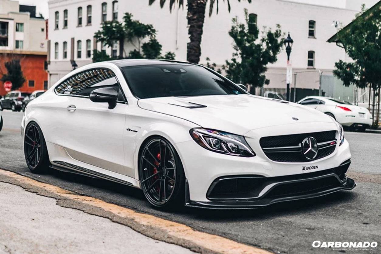 2015-2021 Mercedes Benz W205 C63/S AMG Sedan/Coupe BKSS Style Hood - Carbonado Aero