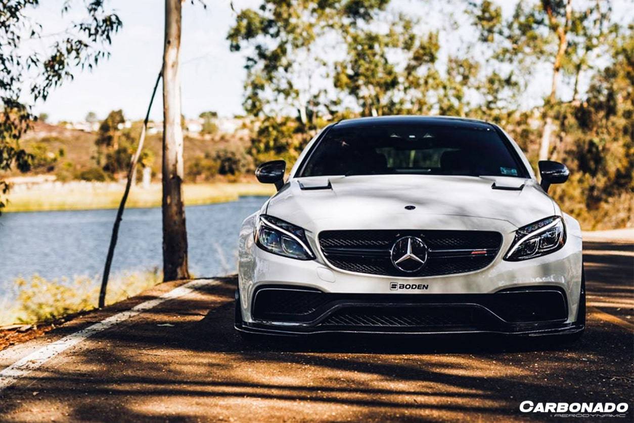 2015-2021 Mercedes Benz W205 C63/S AMG Sedan/Coupe BKSS Style Hood - Carbonado Aero