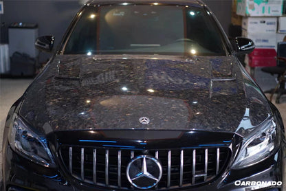 2015-2021 Mercedes Benz W205 C63/S AMG Sedan/Coupe BKSS Style Hood - Carbonado Aero