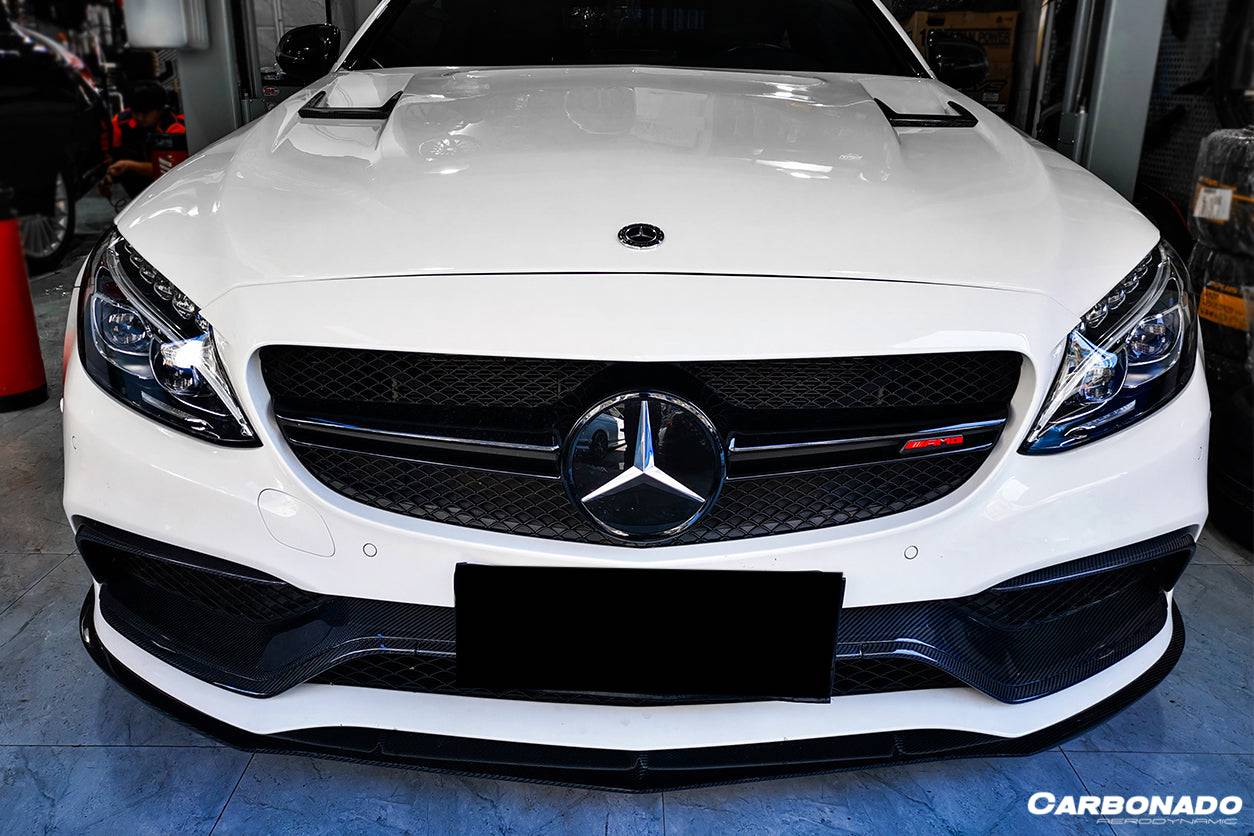 2015-2021 Mercedes Benz W205 C63/S AMG Sedan/Coupe BKSS Style Hood - Carbonado