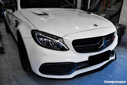 2015-2021 Mercedes Benz W205 C63/S AMG Sedan/Coupe BKSS Style Hood - Carbonado