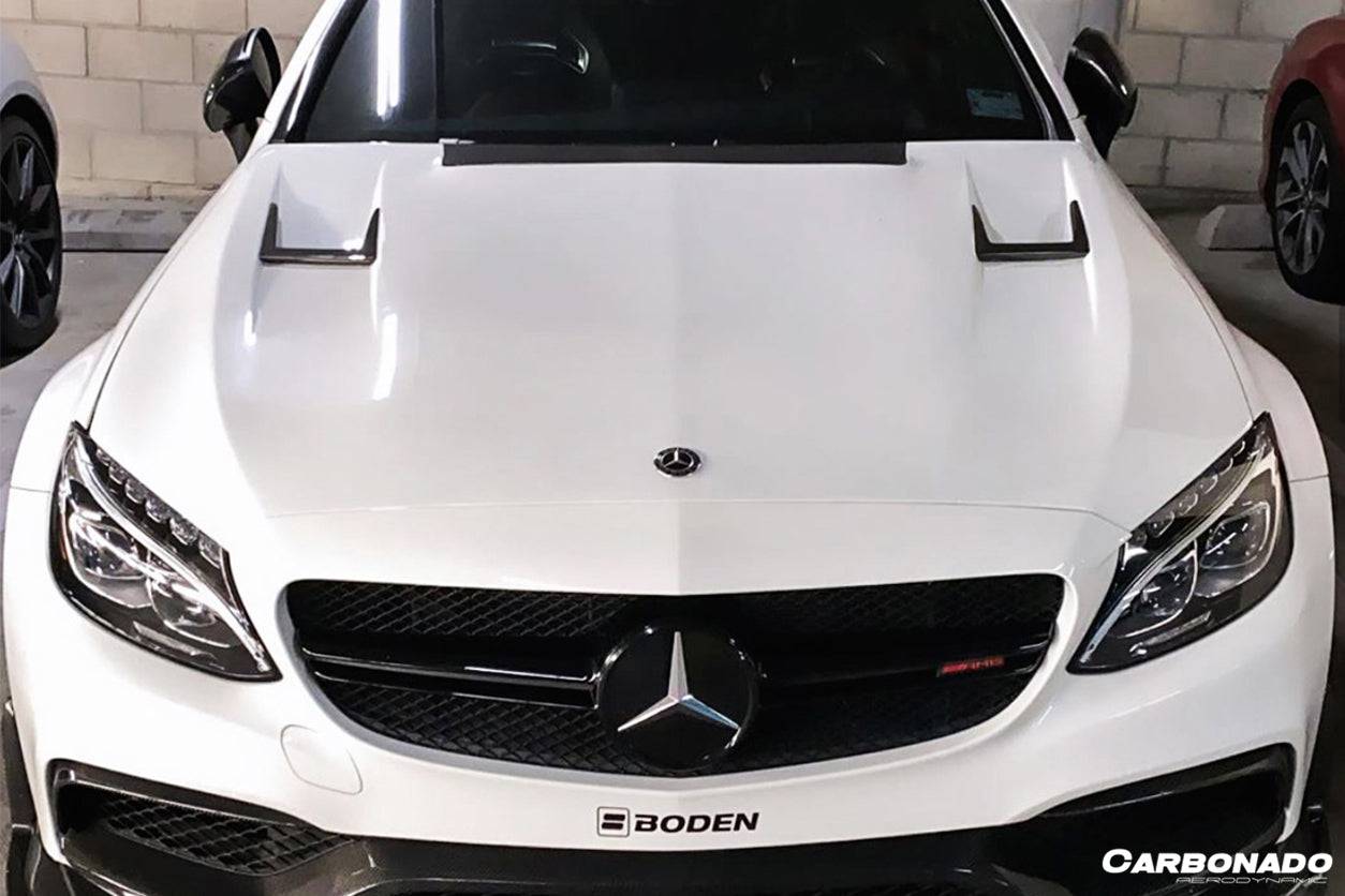 2015-2021 Mercedes Benz W205 C63/S AMG Sedan/Coupe BKSS Style Hood - Carbonado Aero