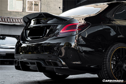 2015-2021 Mercedes Benz W205 C63 S AMG Sedan PS Style Rear Diffuser