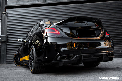2015-2021 Mercedes Benz W205 C63 S AMG Sedan PS Style Rear Diffuser