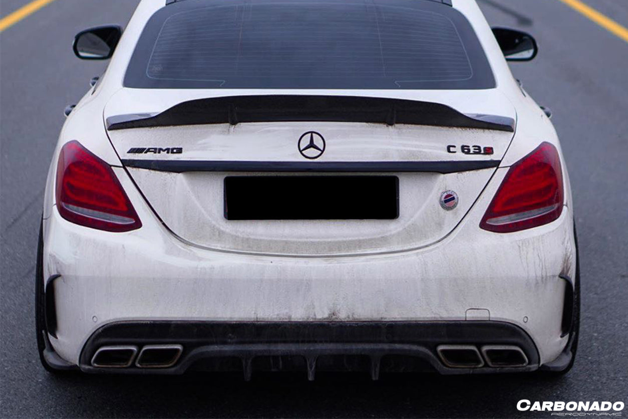 2015-2021 Mercedes Benz W205 C63 S AMG Sedan PS Style Rear Diffuser