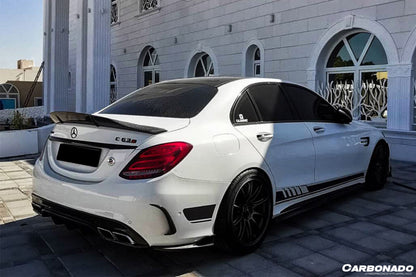 2015-2021 Mercedes Benz W205 C63 S AMG Sedan PS Style Rear Diffuser