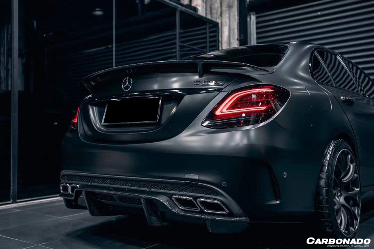 2015-2021 Mercedes Benz C-Class W205 Sedan RT-II Style Trunk Spoiler