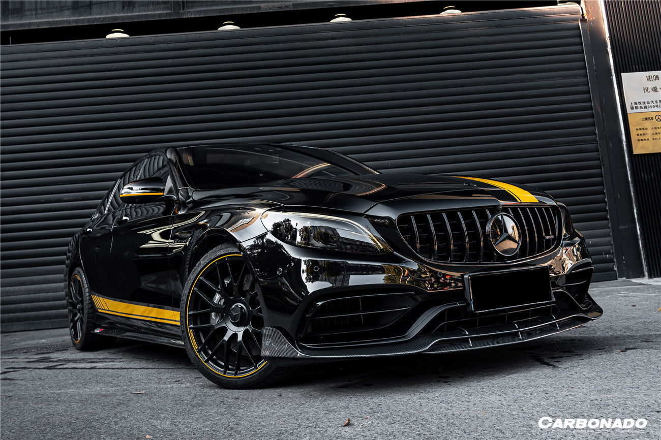 2015-2021 Mercedes Benz C-Class W205 Sedan PS Style Side Skirts