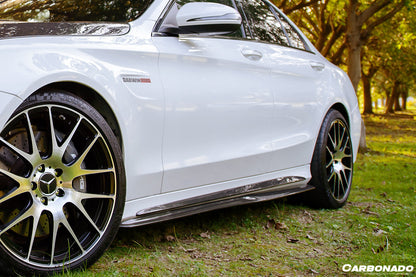 2015-2021 Mercedes Benz C-Class W205 Sedan PS Style Side Skirts