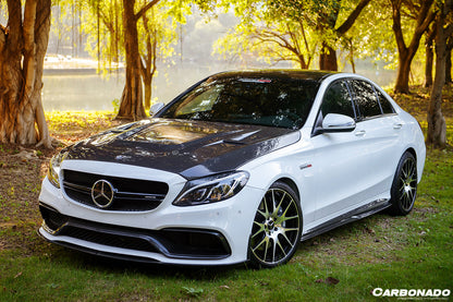 2015-2021 Mercedes Benz C-Class W205 Sedan PS Style Side Skirts