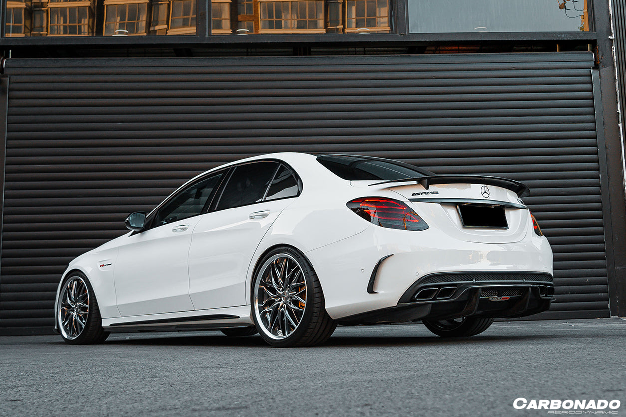 2015-2021 Mercedes Benz C-Class W205 Sedan PS Style Side Skirts