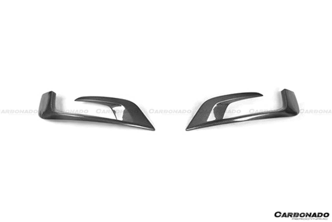 2014-2017 Mercedes Benz W222.1 S63 AMG BRS Style Carbon Fiber Front Bumper Air Vents - Carbonado Aero