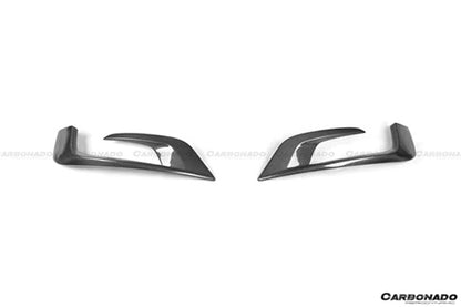 2014-2017 Mercedes Benz W222.1 S63 AMG BRS Style Carbon Fiber Front Bumper Air Vents - Carbonado Aero