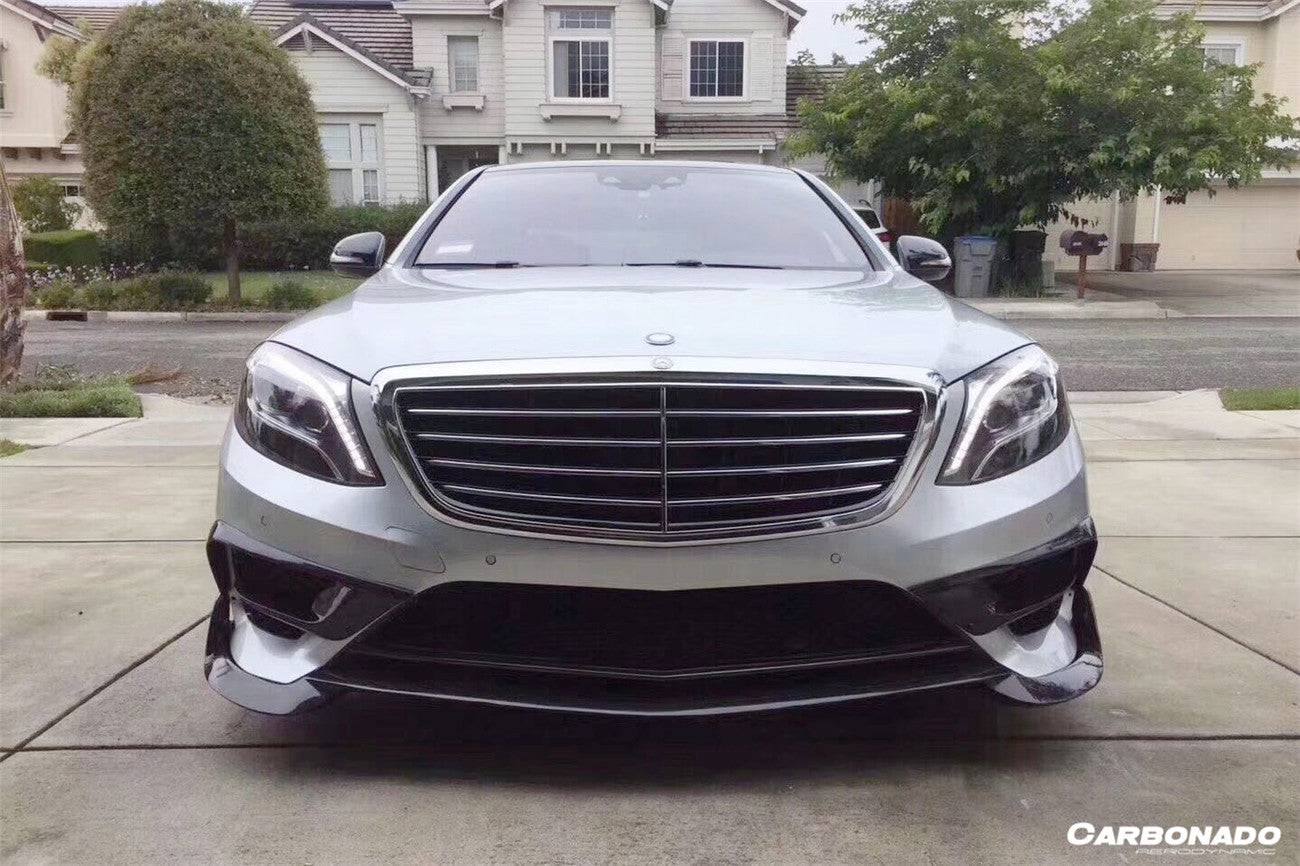 2014-2017 Mercedes Benz W222.1 S63 AMG BRS Style Carbon Fiber Front Bumper Air Vents - Carbonado Aero