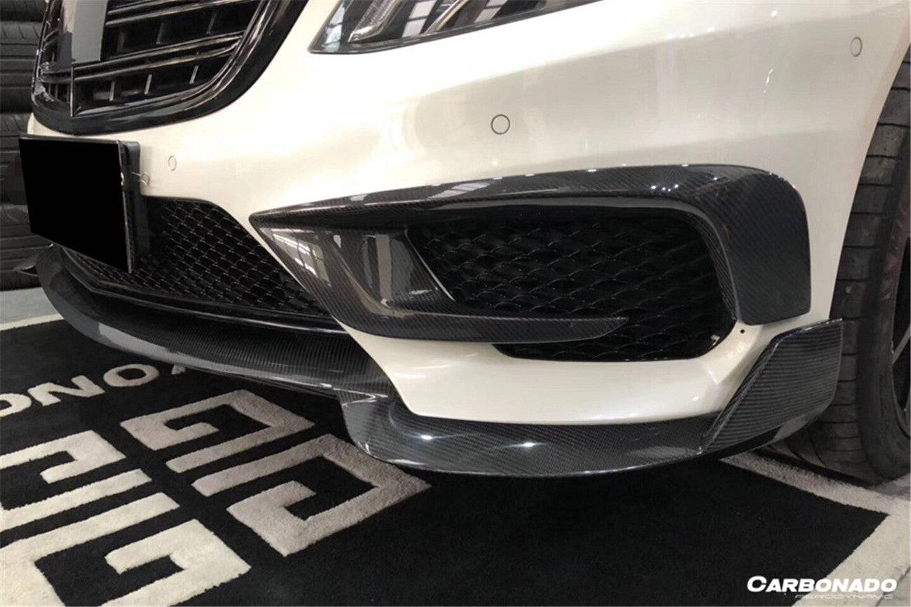 2014-2017 Mercedes Benz W222.1 S63 AMG BRS Style Carbon Fiber Front Lip - Carbonado Aero