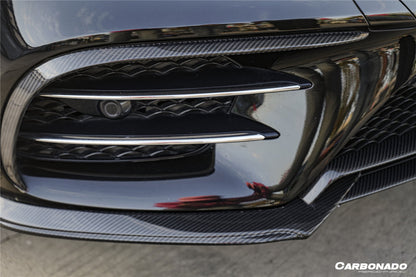 2018-2020 Mercedes Benz W222 Facelift Sedan IA Style Front Bumper Canards | Fits S450, S560 AMG