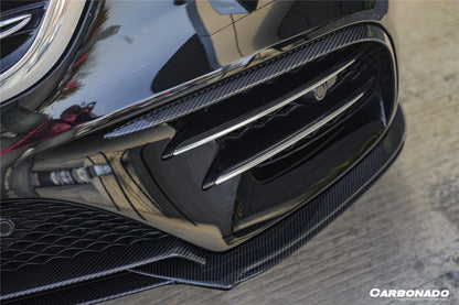 2018-2020 Mercedes Benz W222 Facelift Sedan IA Style Front Bumper Canards | Fits S450, S560 AMG