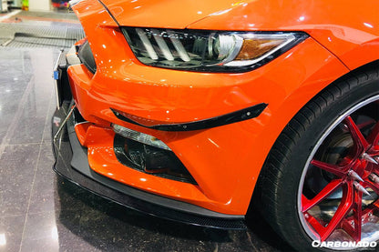 2014-2017 Ford Mustang APR Style Carbon Fiber Front Lip Underboard - Carbonado Aero