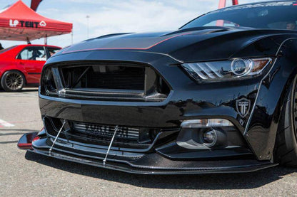 2015-2017 Ford Mustang TRU Style Carbon Fiber Front Bumper Down-Grille - Carbonado