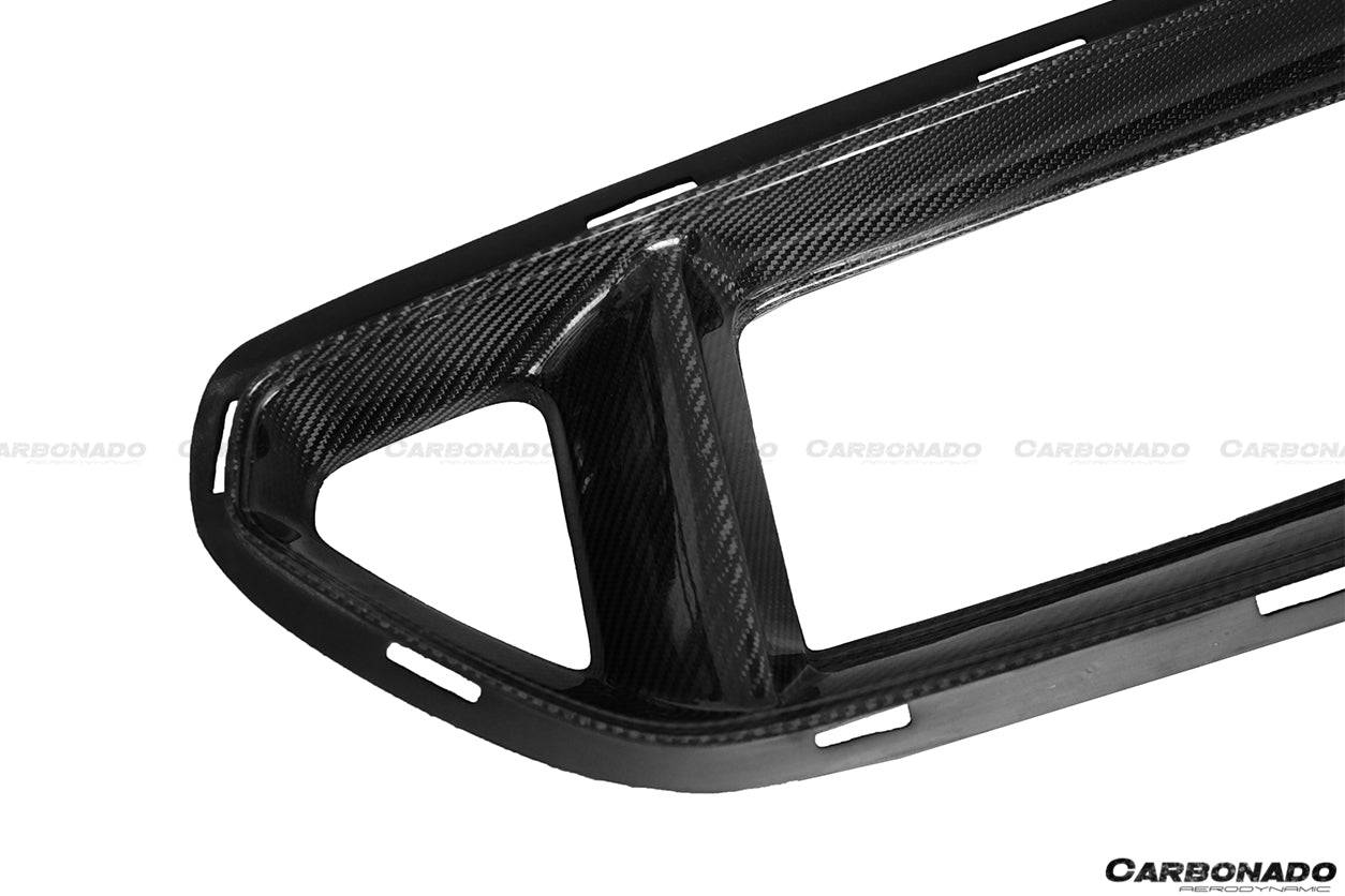 2014-2017 Ford Mustang TRU Style Carbon Fiber Front Bumper Up-Grill - Carbonado Aero