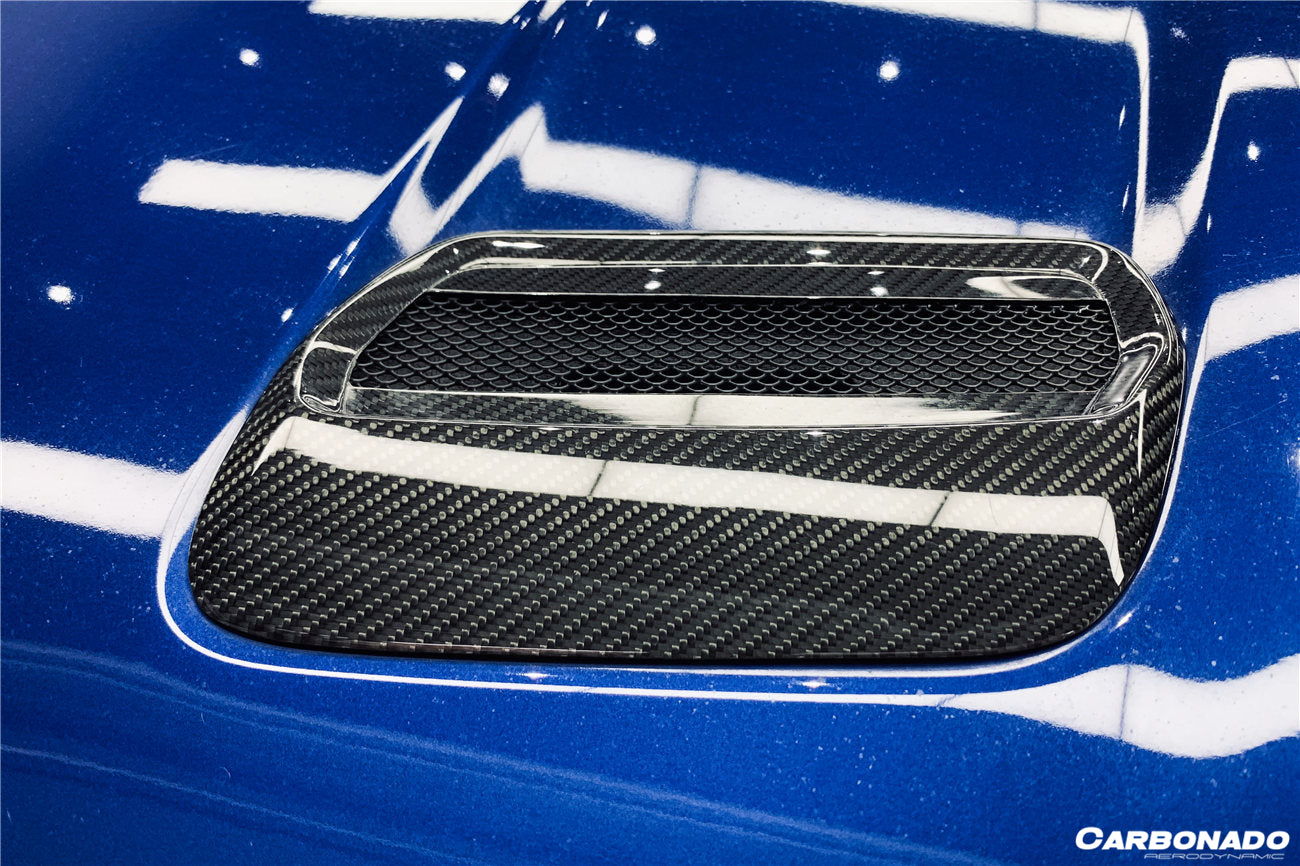2018-2023 Ford Mustang Carbon Fiber Hood Vents
