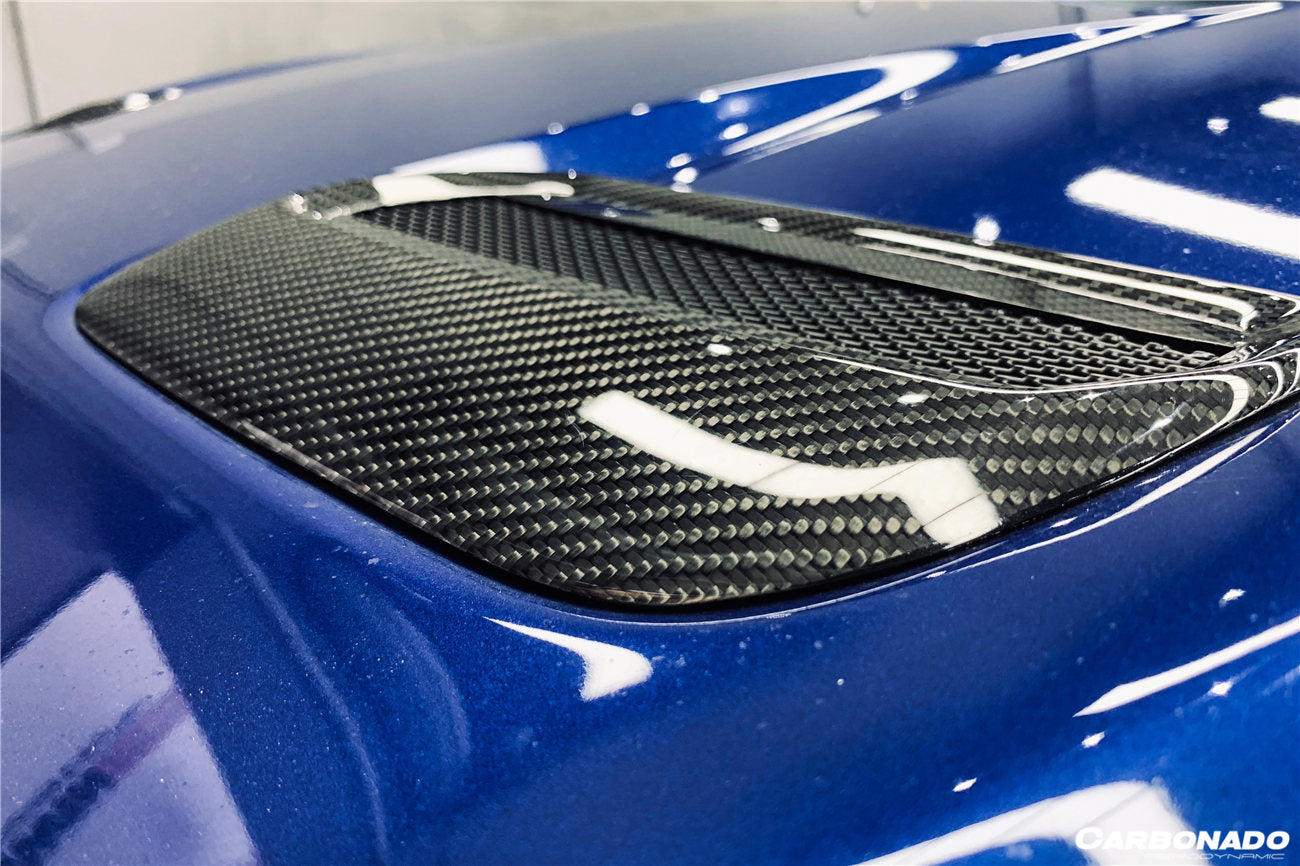 2018-2023 Ford Mustang Carbon Fiber Hood Vents