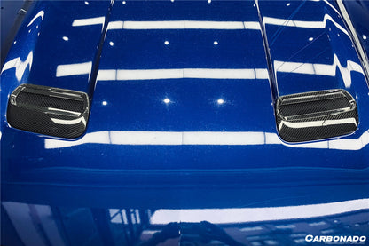2018-2023 Ford Mustang Carbon Fiber Hood Vents