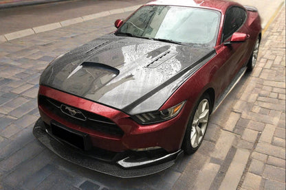 2014-2017 Ford Mustang GT/V6 TRU Style Hood - Carbonado
