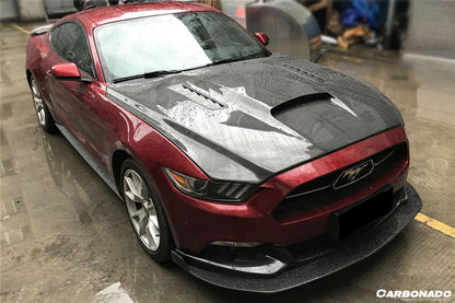 2015-2017 Ford Mustang  GT & V6 TRU Style Carbon Fiber Hood