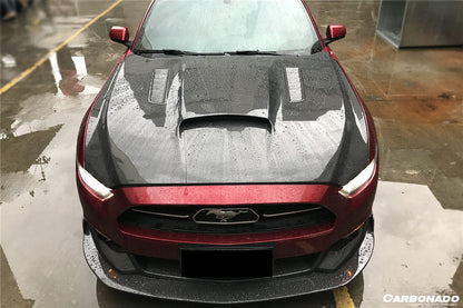 2015-2017 Ford Mustang  GT & V6 TRU Style Carbon Fiber Hood