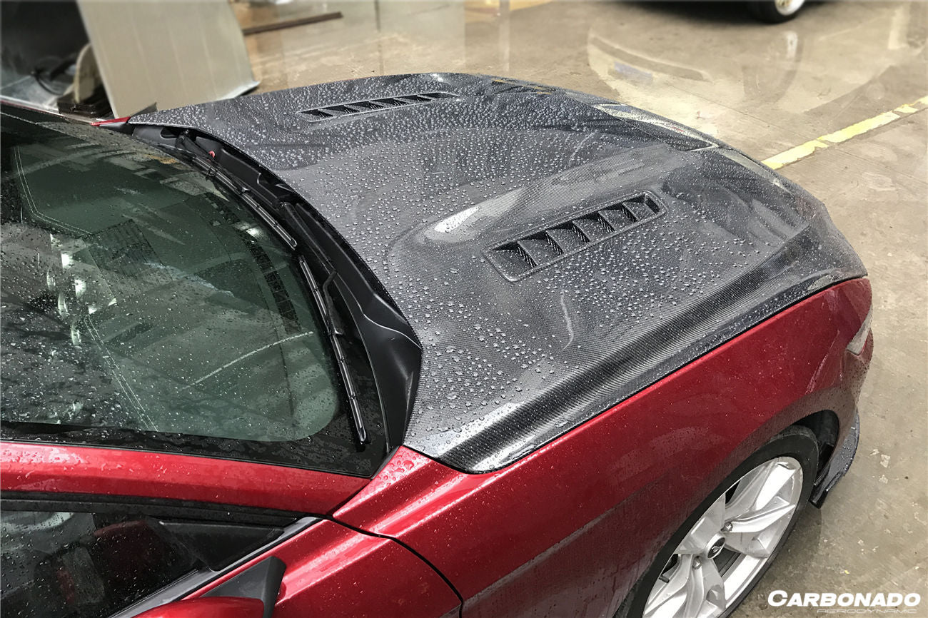 2015-2017 Ford Mustang  GT & V6 TRU Style Carbon Fiber Hood