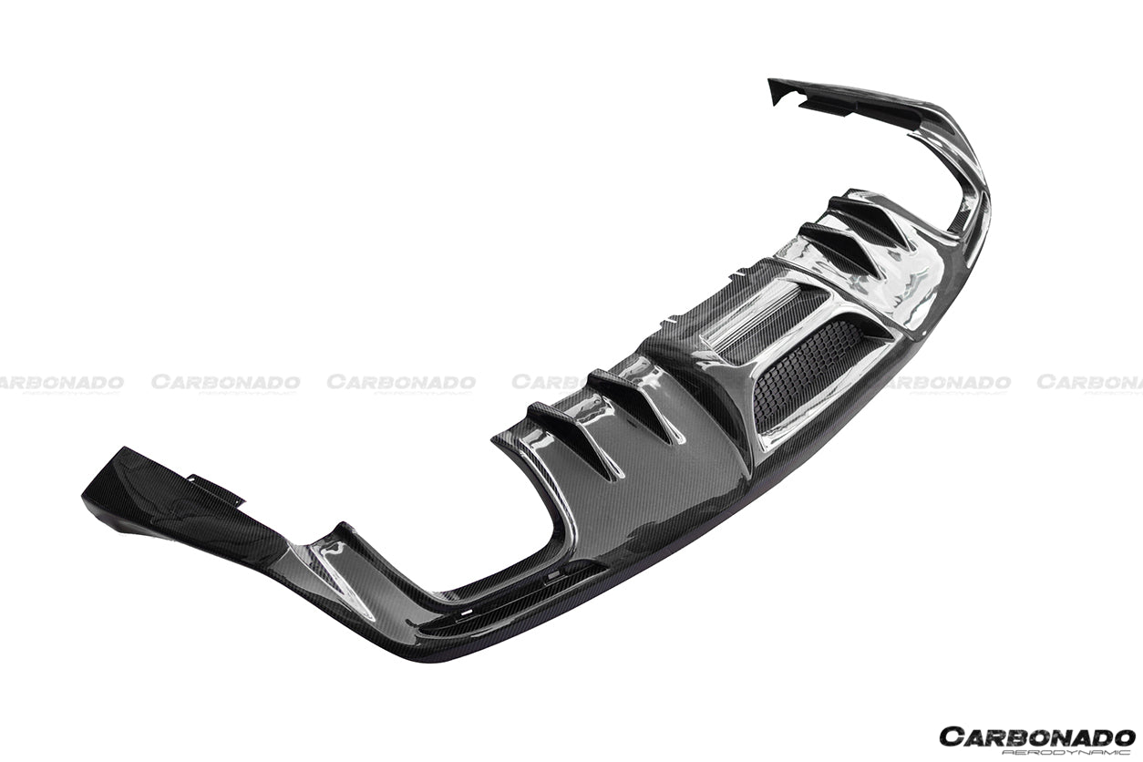 2015-2017 Ford Mustang Rsh Style Carbon Fiber Rear Diffuser Lip